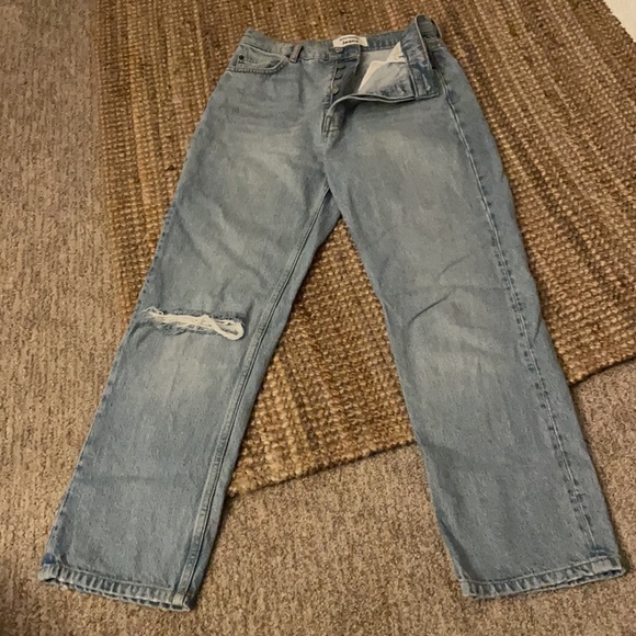 Reformation Cynthia High Rise Straight Cropped Jeans - Picture 10 of 12